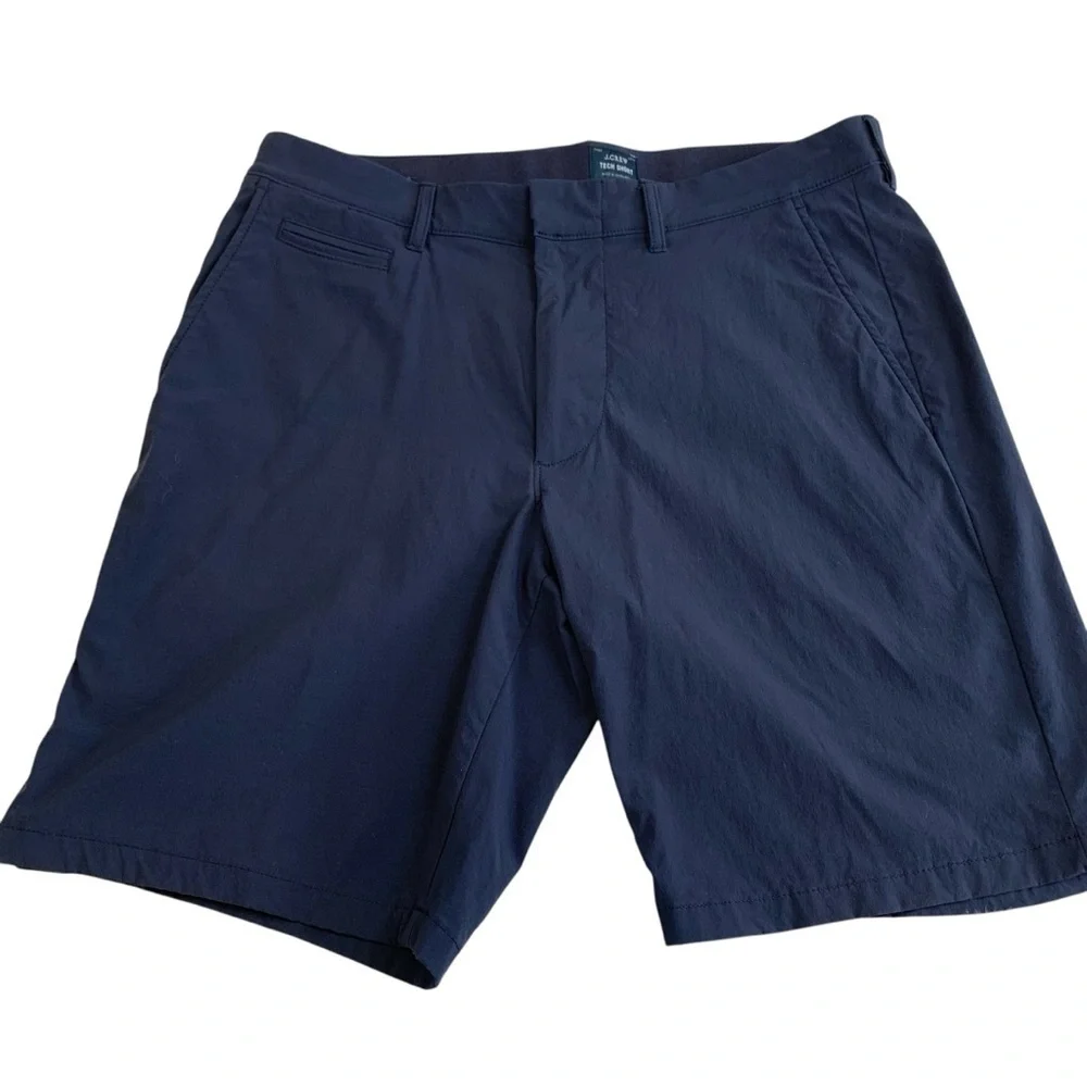 Men's J. Crew Navy 9” Tech Shorts Sz 32